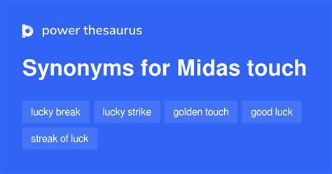 opposite of midas touch|Antonym of midas touch .